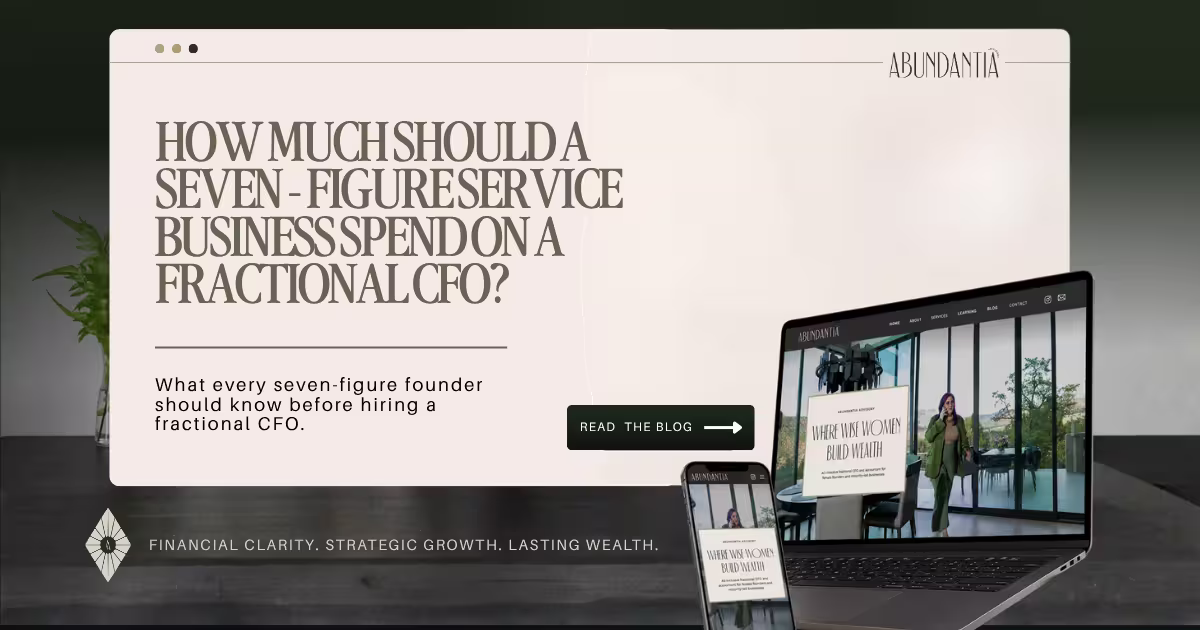 How Much Should a Seven-Figure Service Business Pay for a Fractional CFO?