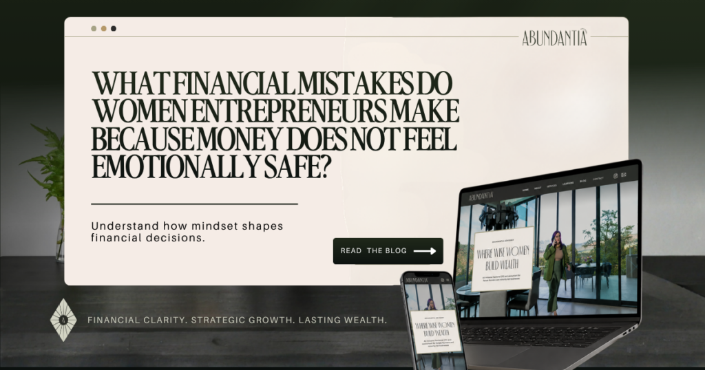 What financial mistakes do women entrepreneurs make because money does not feel emotionally safe